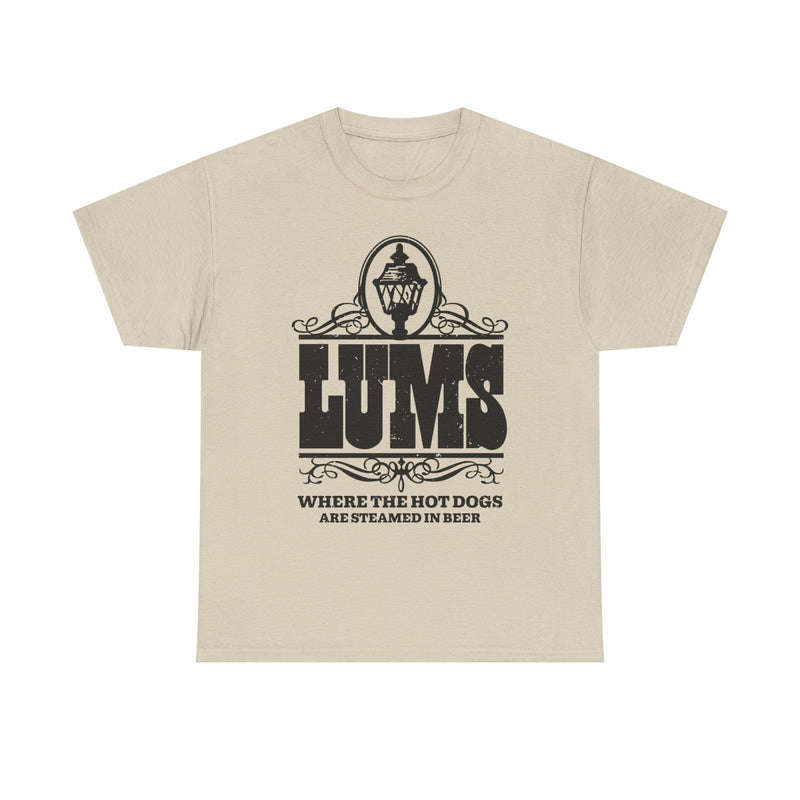 Load image into Gallery viewer, Lums Where Hot Dogs Are Steamed In Beer Vintage Logo T-Shirt
