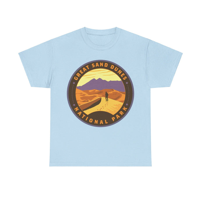 Great Sand Dunes National Park Colorado Round Logo T-shirt