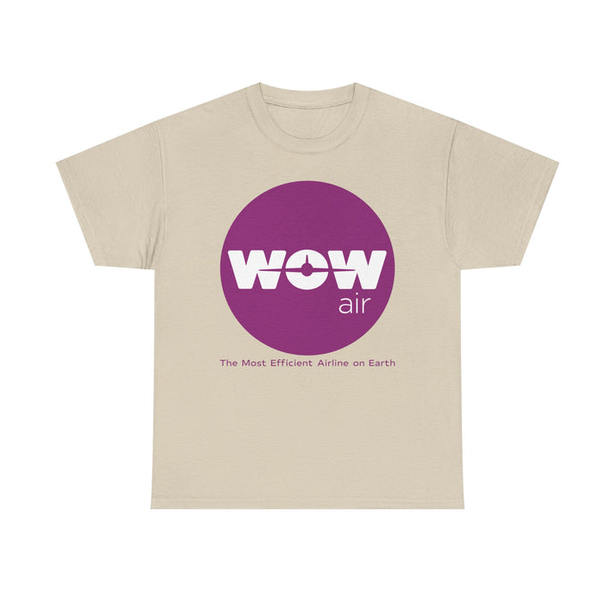 WOW Air Purple Logo Iceland Budget Airline Defunct Memorabilia T-shirt