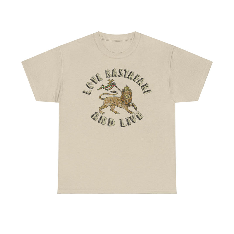 Load image into Gallery viewer, Love Rastafari And Live 1976 The Mighty Randells, Reggae Band T-shirt
