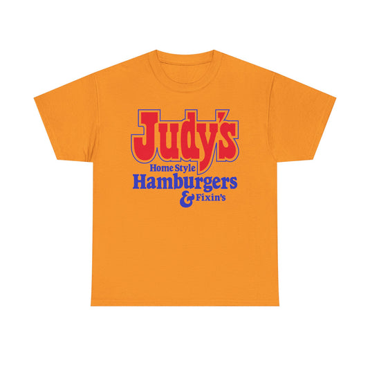 Judy's Home Style Hamburgers Fixins Vintage Logo Chain T-Shirt