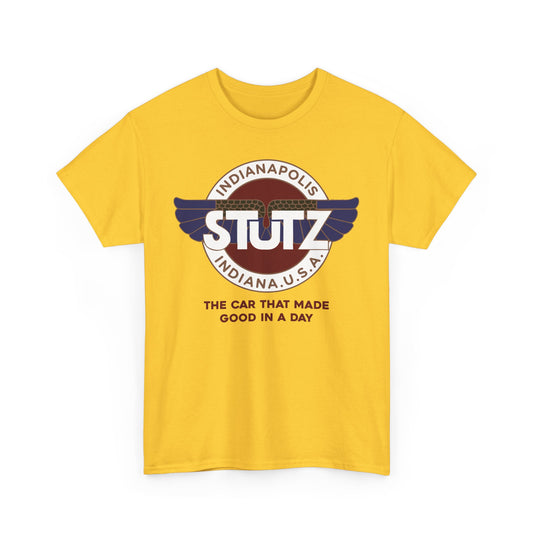 Stutz The Car That Made Good In A Day Indianapolis Logo T-shirt
