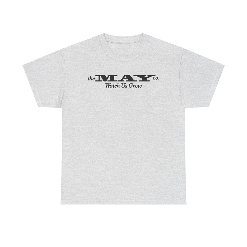 Load image into Gallery viewer, The May Company Watch Us Grow Black Logo Department Store Chain T-shirt

