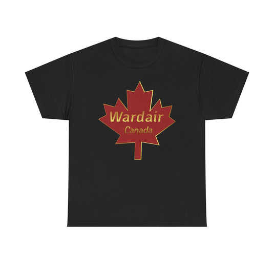 Wardair Canadian Maple Leaf Red Gold Charter Airline Vintage T-shirt