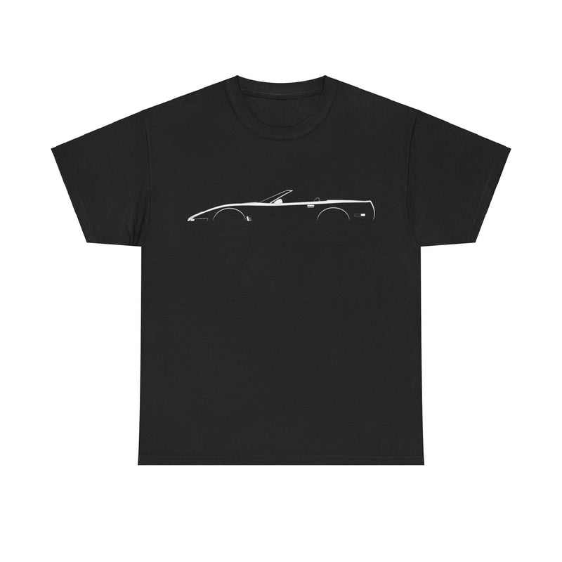 Load image into Gallery viewer, Chevrolet Corvette Convertible C4 1991 Silhouette Car T-shirt
