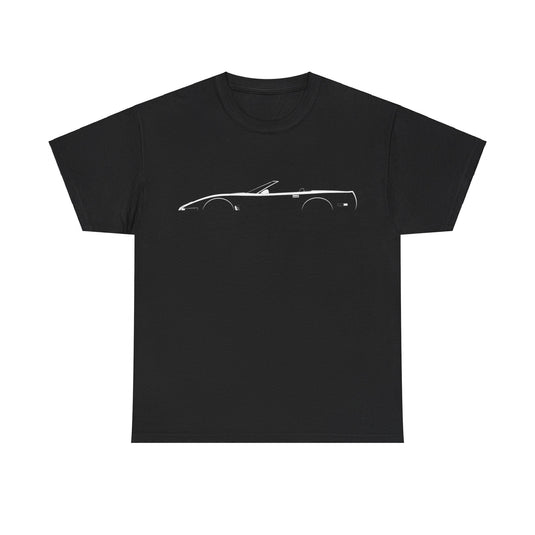 Chevrolet Corvette Convertible C4 1991 Silhouette Car T-shirt