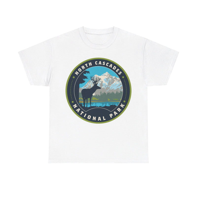 Load image into Gallery viewer, North Cascades National Park Washington Round Logo T-shirt
