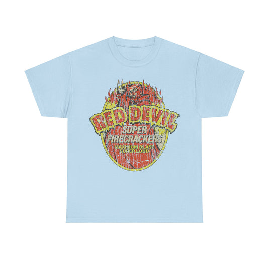 Red Devil Super Firecrackers Store Nostalgic T-shirt