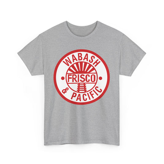 Wabash Frisco & Pacific Railroad Vintage Train Logo T-Shirt