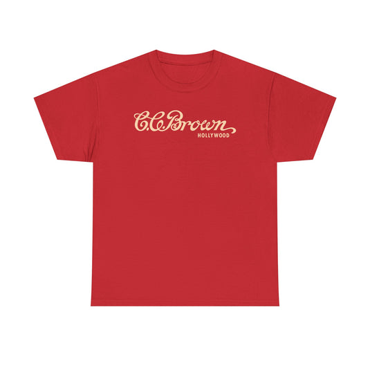 C.C. Brown's Hollywood T-Shirt - Ice Cream Parlor Industry Defunct Logo Tee