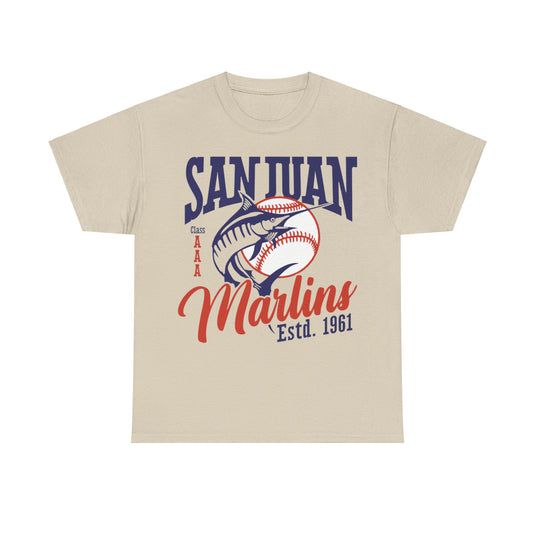 San Juan Marlins Est 1961 Basbeall Team T-shirt