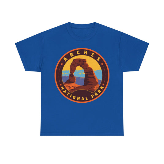 Arches National Park Utah Round Logo T-shirt