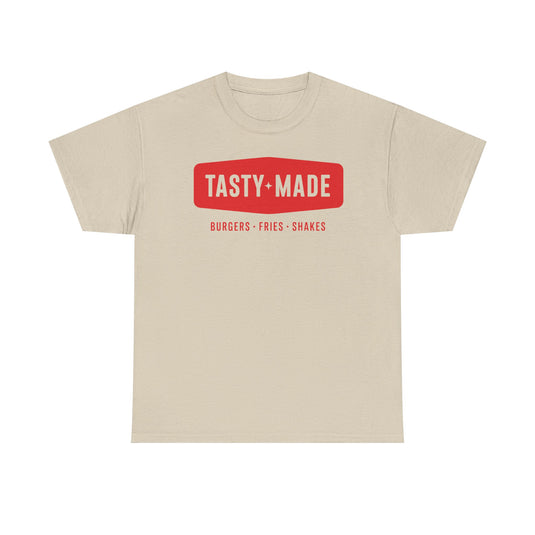 Tasty Made T-Shirt - Burger Restaurant Industry Defunct Logo Tee