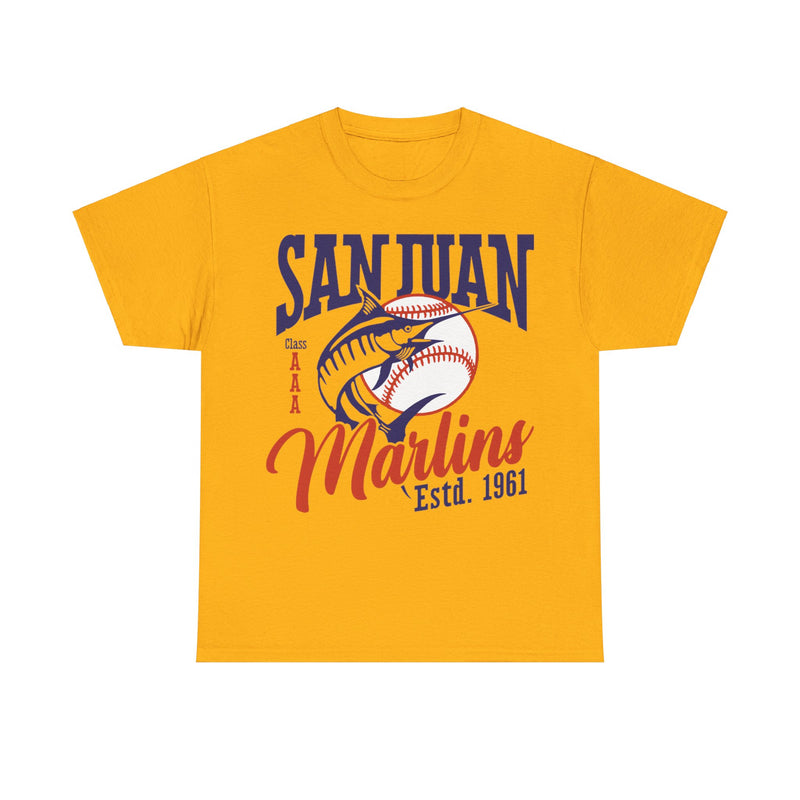 Load image into Gallery viewer, San Juan Marlins Est 1961 Basbeall Team T-shirt
