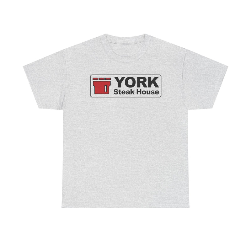 Load image into Gallery viewer, York Steak House T-Shirt - Steakhouse Industry Defunct Logo Tee
