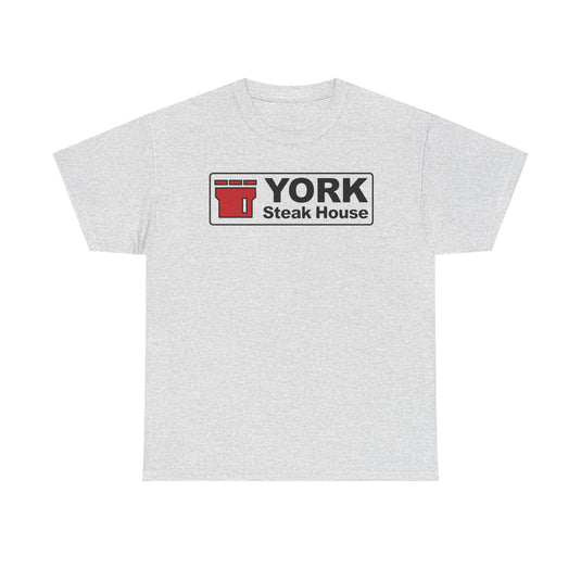 York Steak House T-Shirt - Steakhouse Industry Defunct Logo Tee