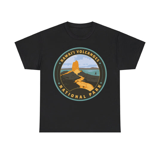 Hawaii Volcanoes National Park Round Logo T-shirt