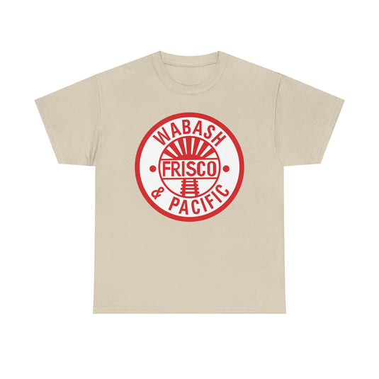 Wabash Frisco & Pacific Railroad Vintage Train Logo T-Shirt
