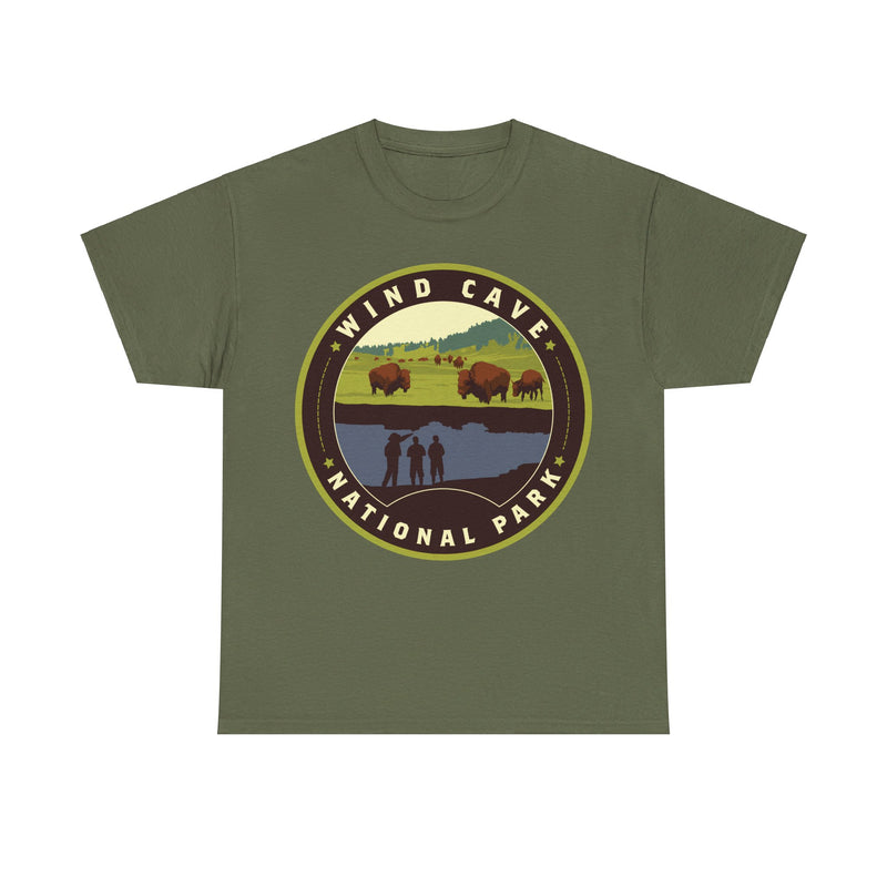 Load image into Gallery viewer, Wind Cave National Park South Dakota Round Logo T-shirt
