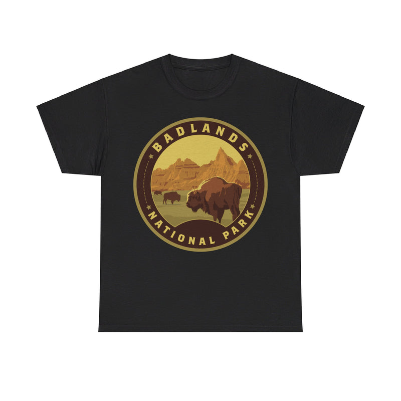 Load image into Gallery viewer, Badlands National Park South Dakota Round Logo T-shirt
