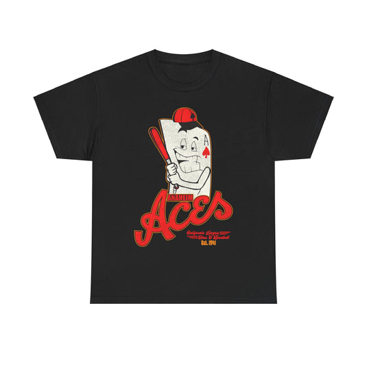 Anaheim Aces Nostalgic Retro Baseball T-shirt