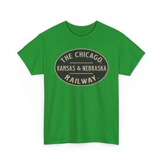 Chicago Kansas Nebraska Railway Vintage Railroad Logo T-Shirt