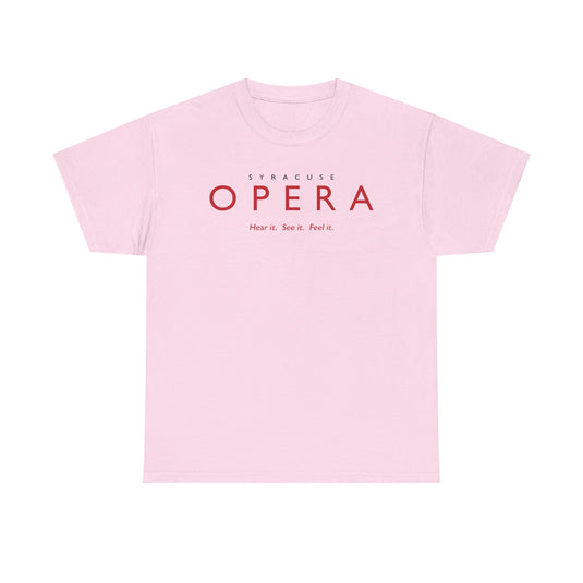 Syracuse Opera T-Shirt Defunct Opera Company Bankrupt Logo Tee