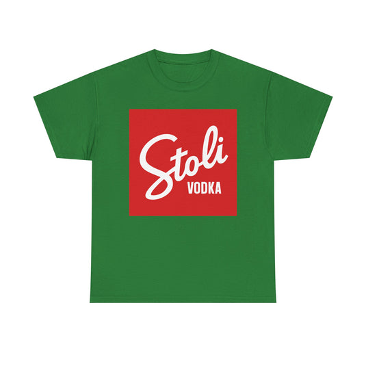 Stoli Vodka T-Shirt - Spirits Beverage Industry Bankrupt Logo Tee