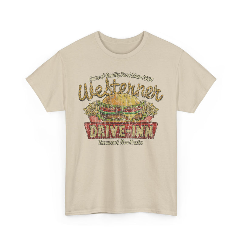 Load image into Gallery viewer, Westerner Drive-Inn 1949 Tucumcari New Mexico Diner Fast Food Restaurant T-shirt
