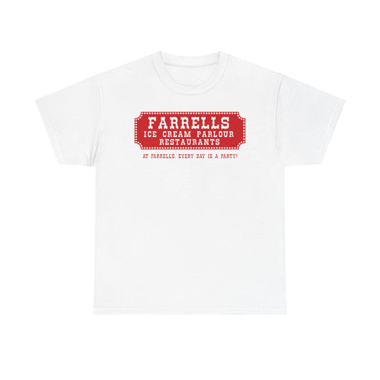 Farrells Ice Cream Parlour Restaurant Chain Vintage Logo T-Shirt