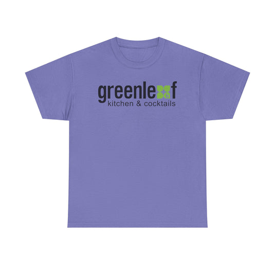 Greenleaf Kitchen Cocktails T-Shirt Defunct Restaurant Bankrupt Logo Tee