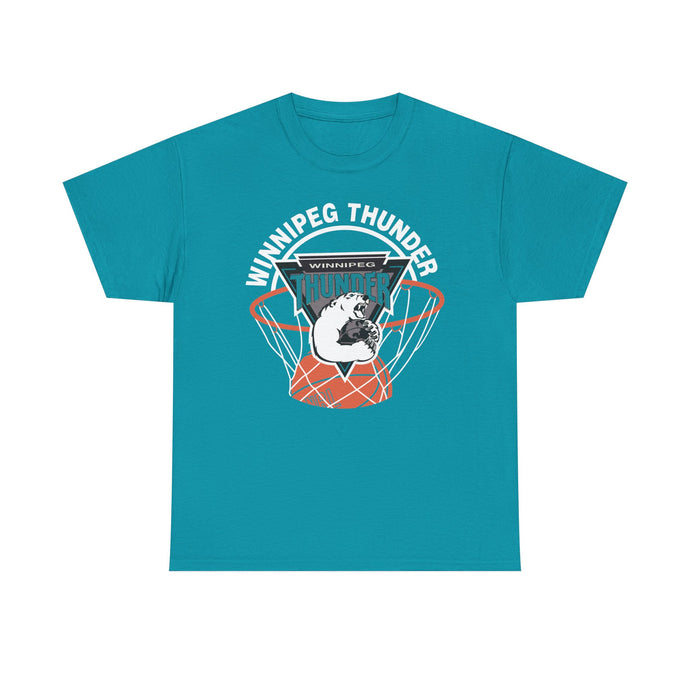 Winnipeg Thunder Basketball 1992-1994 World Basketball League T-shirt