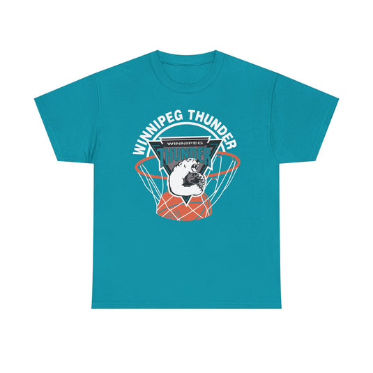 Winnipeg Thunder Basketball 1992-1994 World Basketball League T-shirt