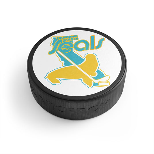 California Golden Seals Nostalgic Logo Hockey Puck