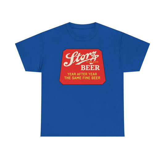 Storz Beer Year After Year Same Fine Beer Slow Aged Logo T-Shirt