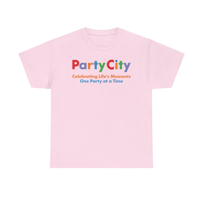 Load image into Gallery viewer, Party City Defunct Party Supply Store T-Shirt Celebrating Life&#39;s Moments Tee
