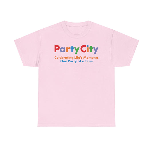 Party City Defunct Party Supply Store T-Shirt Celebrating Life's Moments Tee
