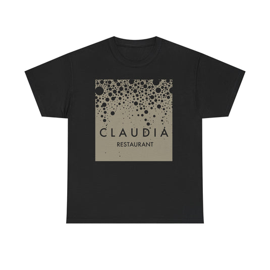 Claudia Restaurant T-Shirt - Fine Dining Industry Defunct Logo Tee