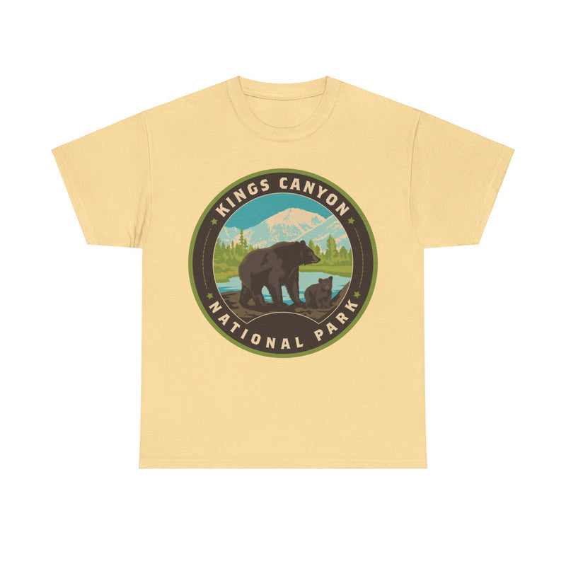 Load image into Gallery viewer, Kings Canyon National Park California Round Logo T-shirt
