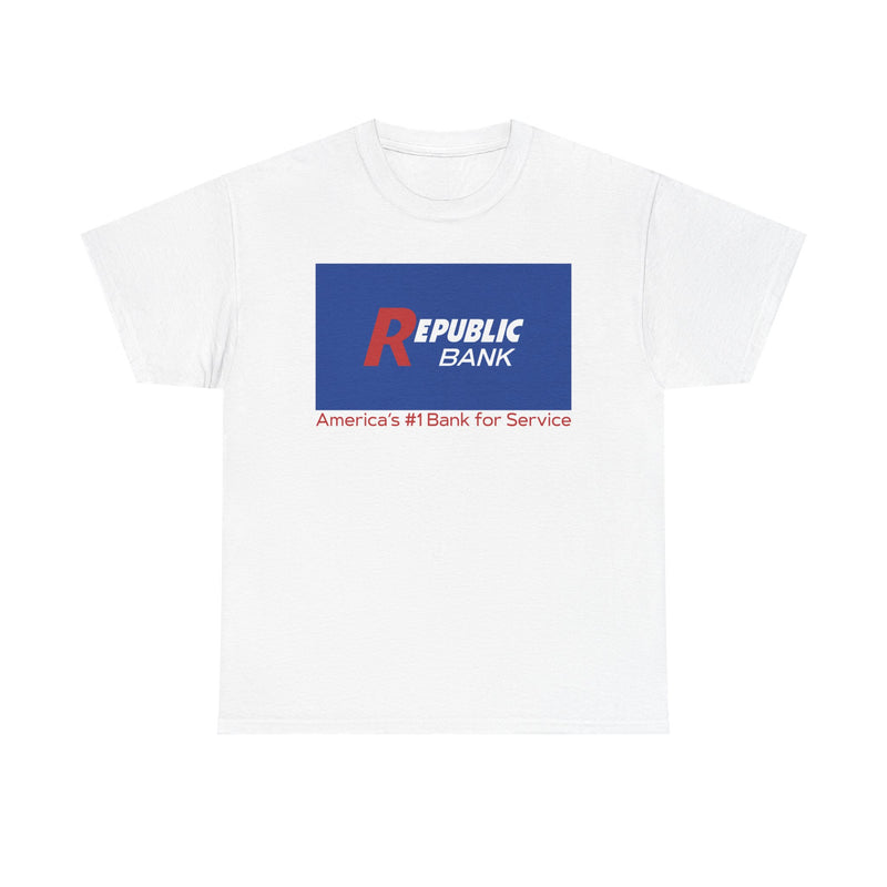 Load image into Gallery viewer, Republic Bank America&#39;s #1 Bank For Service T-Shirt Financial Logo
