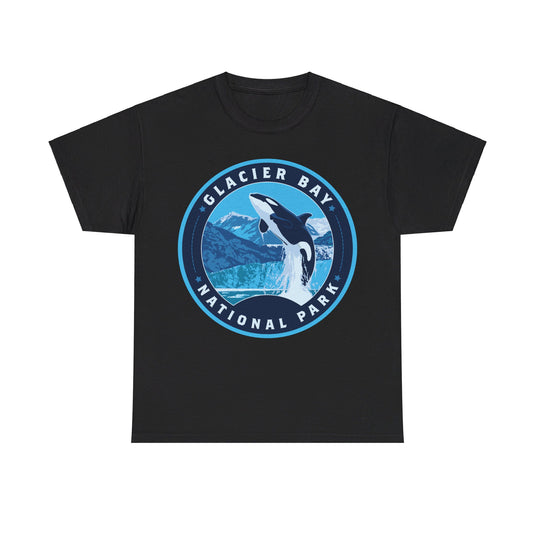 Glacier Bay National Park Alaska Round Logo T-shirt