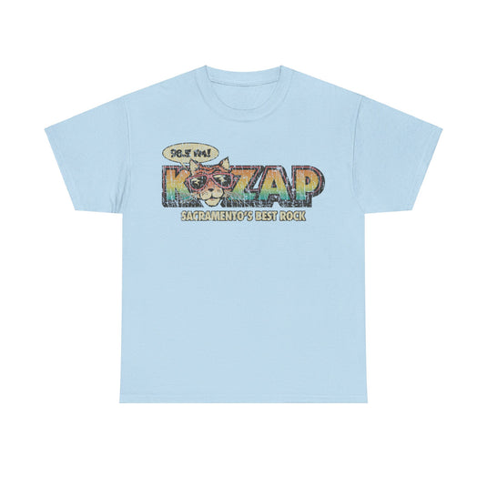 KZAP Sacramento California Cool Cat 98.5 FM Radio Station T-shirt