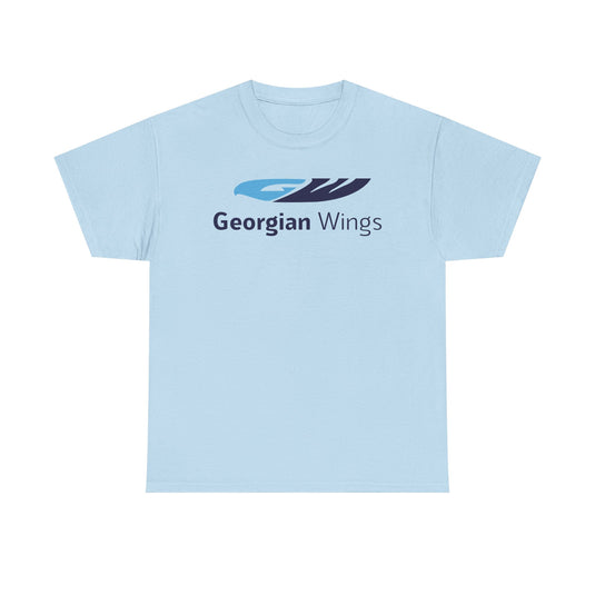 Georgian Wings Airlines Retro Logo T-Shirt Rare Aviation