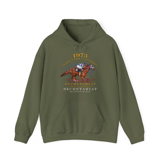 Triple Crown Champion Secretariat 1973 Nostalgic Pullover Hoody