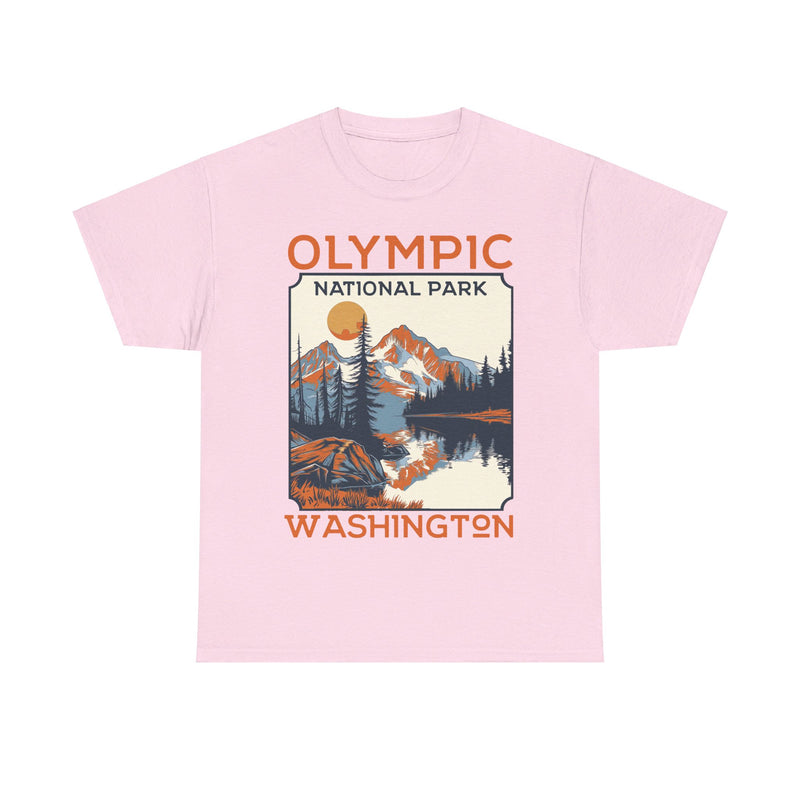 Load image into Gallery viewer, Olympic National Park Washington Poster Print T-shirt
