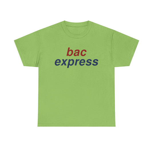 BAC Express Red Blue Two-Tone Aviation Commuter Airline Retro Logo T-shirt