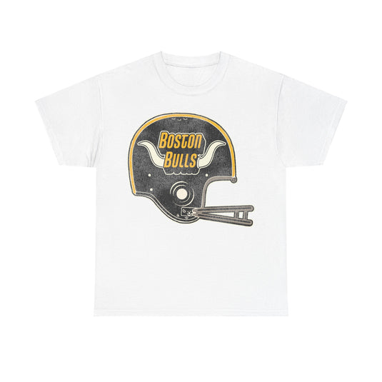 Boston Bulls Retro Nostalgic Football Helmet T-shirt