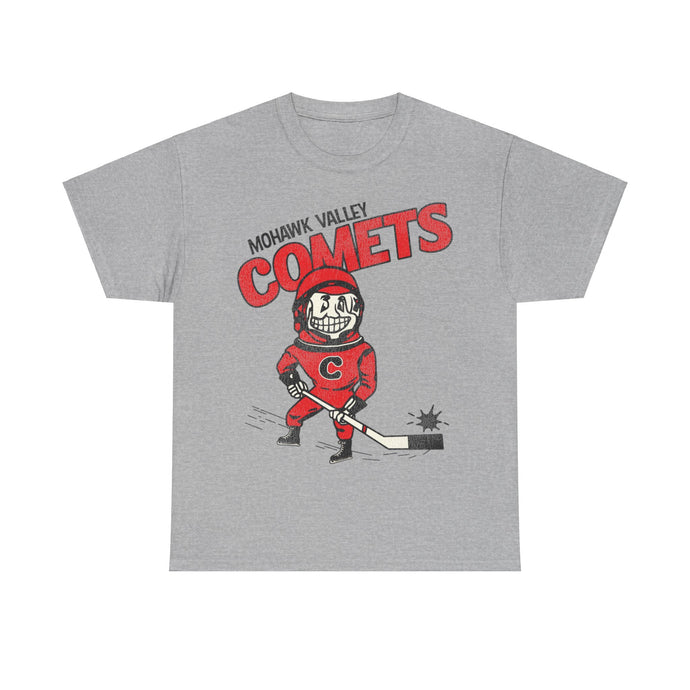 Mohawk Valley Comets Logo New York Hockey Team T-shirt