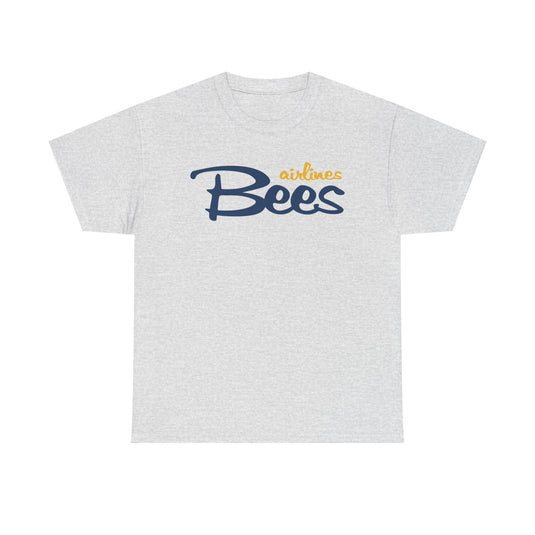 Bees Airlines Casual Script Logo Tee - UK Carrier Tribute