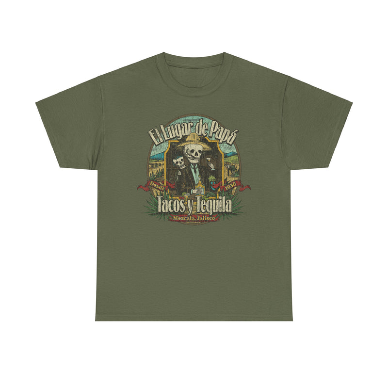 Load image into Gallery viewer, El Lugar de Papa Mezcala Jalisco Mexico Restaurant T-shirt
